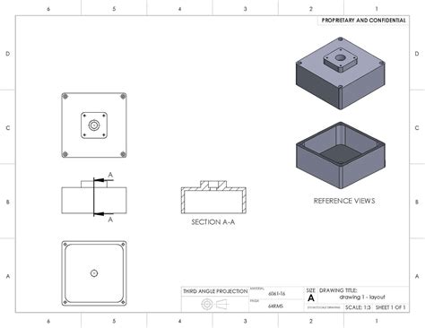 drawing for cnc parts